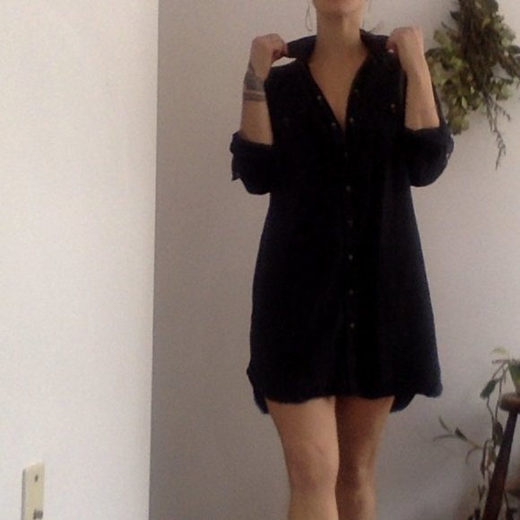 black tunic dress - Picture 2 of 4